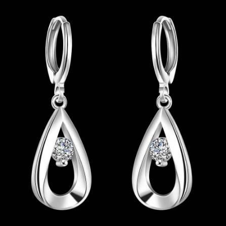 Silver Teardrop Earrings