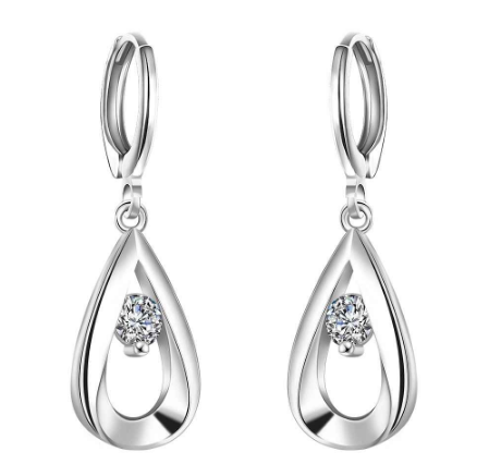 Silver Teardrop Earrings